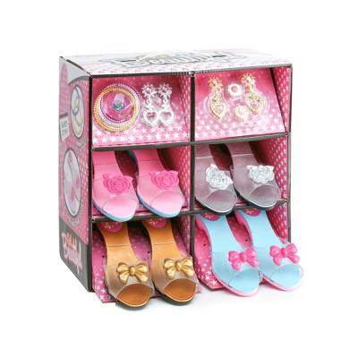 China 4 Set Girl Toy Play Beauty Set Toy Princess Shoes Toys For Best Gift With Jewelry 31.4*31.5*17.3cm for sale