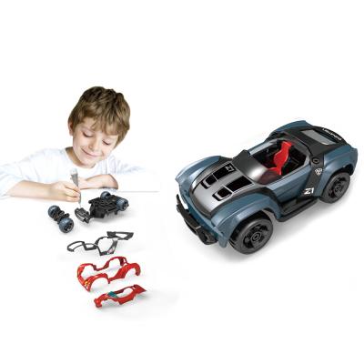 China Diy disassemble toy car 2020 new education study rod diy disassemble car building to assemble toys for sale