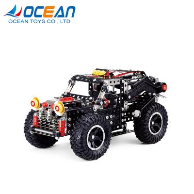 China 2019 DIY TOY New Product Ideas Assemble Off-Road Car 475pcs 3d Metal Model Puzzle for sale