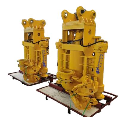 China Hydraulic submersible slurry pump dredge submersible pump with cutter for ash desilting pond to be mounted on an excavator for sale