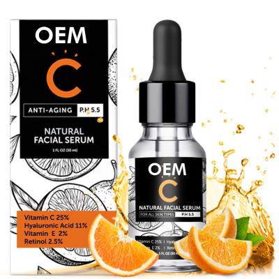 China Skin Revitalizer Vitamin C Serum Private Label Freckle Hyaluronic Acid Serum VC OEM ODM ODM Skin Care for sale