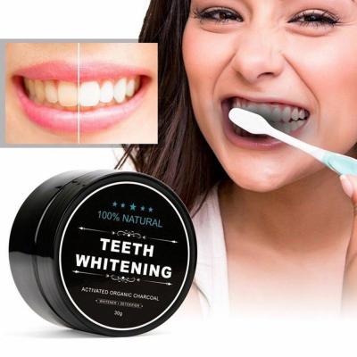 China Outstanding Whitening Effect Organic Activated Charcoal Teeth Whitening Powder Oral Hygiene Cleaning Dental Bleaching Tartar Remover Tooth Whitener Kit for sale