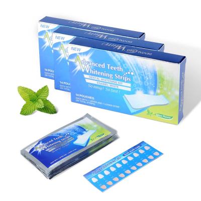 China Logo Home Teeth Whitening Strips Fast Whitening Luminous White Tooth Bleaching Result Custom Dental Kits Cleansing Care Whitestrips Blanqueamiento Dentaire for sale