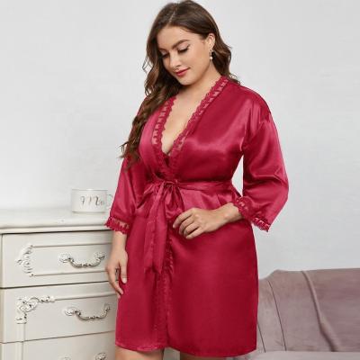 China New high waist nightgown home leisure silk cardigan more QUICK DRY fashion home wear sexy home wear for sale