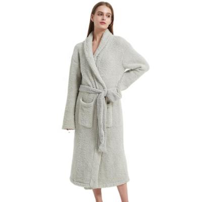 China Factory Wholesale QUICK DRY No Gender Super Soft Microfiber Knitted Adult Non-static Long Robe Home Suit MLS for sale