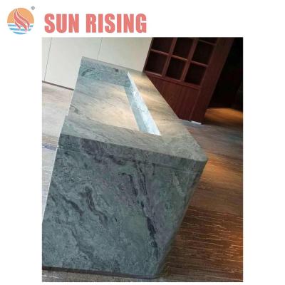 China Granite factory supply direct prefab green onyx stone marble bar countertops for sale