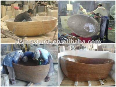 China Viable natural stone bathtub for sale