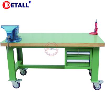 China Heavy Duty Movable Metal Cabinet Metal Workshop Safety Mechanical Workbench for sale