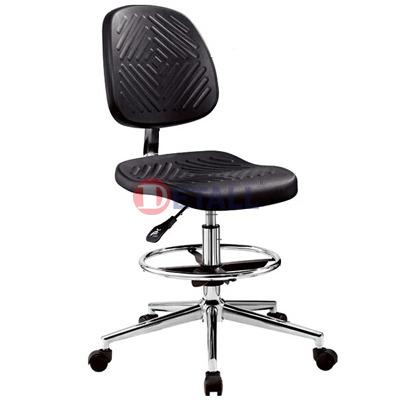 China Modern Ergonomic Worker Chair Adjustable Metal Lab Stool Industrial Sewing Chair for sale