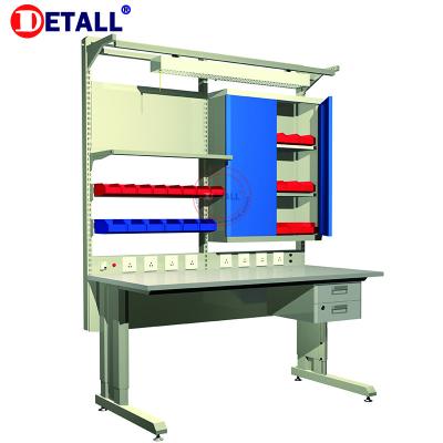 China Workbench for Different Factory Industrial Garage ESD Drawer Electronic Workbench with ESD Spray Coating for sale