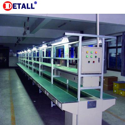 China Oil Resistant PVC Modular TV And Air Conditioner Conveyor Belt Production Line With Moving Assembly Line Table for sale