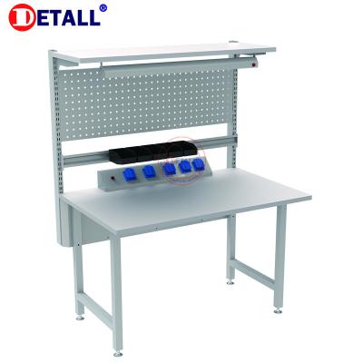 China Mobile Computer Repair Factory Mobile Phone Repair Workstation Electronic Desk With Operation Table Shelf for sale