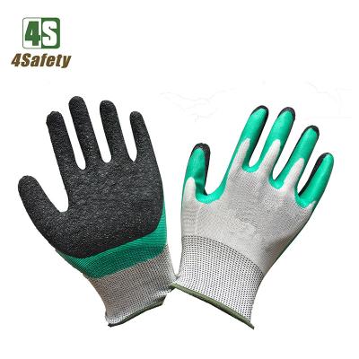 China 4SAFETY Breathable Double Dipped Latex Coated Gloves for sale