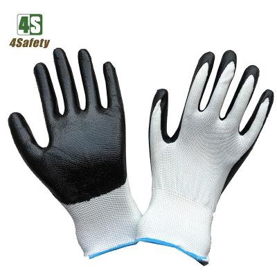 China Breathable 4SAFETY 13 Gauge Polyester Knitted Construction Working Gloves for sale