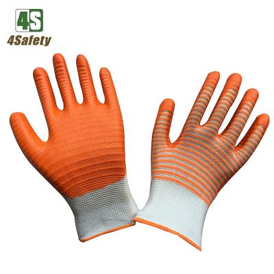 China 4SAFETY Breathable Nitrile Dipped Safety Working Gloves for sale