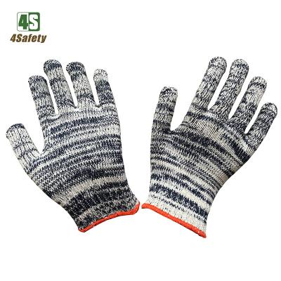 China Breathable Colorful 4SAFETY Cotton Knitted Interlock Gloves For Industrial Use for sale