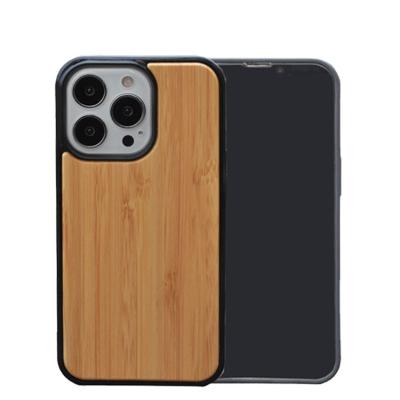 China Factory Wholesale Anti-fall Wooden Mobile Case Custom White Bamboo Wooden Case Phone For Iphone 13 pro 12 11 cell phone wood case in white for sale