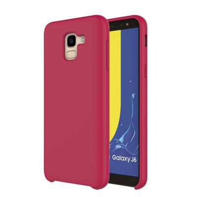 China Fanshion Gel Liquid Silicone Edges All Cover Device Case For Samsung Galaxy J6 for sale