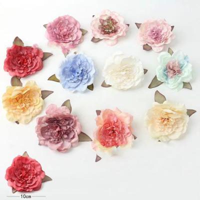 China Real Silk Fabric Artificial Flower DIY Head Accessories Wedding Camellia Garland Straw Hat Wholesale In Various Colors Jiahua002 for sale