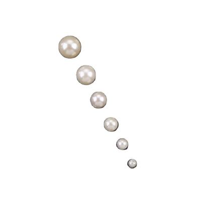 China New Innovative Product Decoration Bulk White Pearl Round Natural Pearl Beads for sale