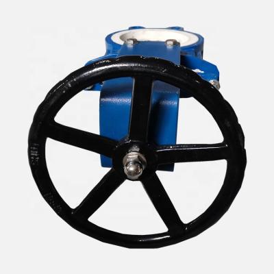 China General Factory Direct OEM Cast Steel Knife Gate Valve With Hand Wheel Price List for sale