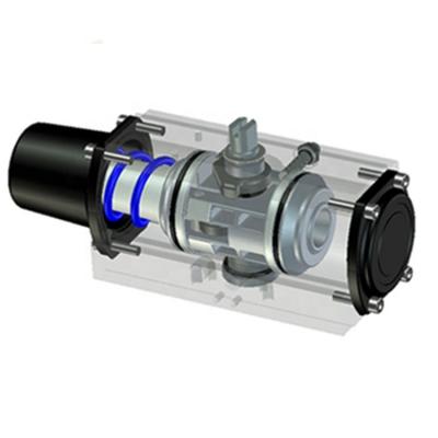 China Double Acting 90 Degree Rotary Valve Actuator Ball Valve Pneumatic Rotary Actuator for sale