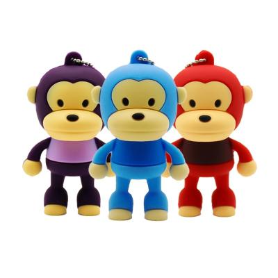 China New Promotion PVC Cartoon Monkey\Business\School\Office Form U Memory USB Disk 4GB 8GB 16GB 32GB 64GB 128GB Flash Drive for sale