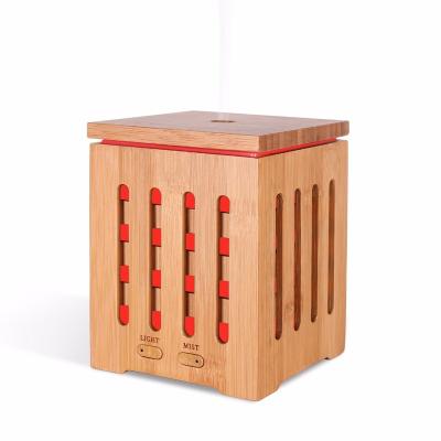 China Color Changing LED Light New Product Ideas 2019 Real Aroma Diffuser 200ml Ultrasonic Aroma Therapy Diffusers Bamboo Essential Oil Diffuser for sale