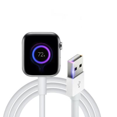 China For Apple Watch Magnetic Wireless Charger For Apple Watch Smart Magnetic Wireless Charger 3W Qi 1m USB Charging Cable White for sale