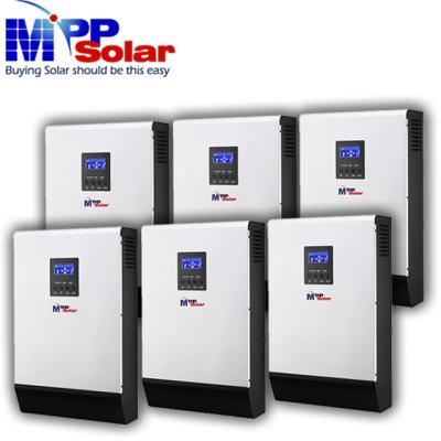 China 3 phase solar inverter off grid PIP 5048MS *6 mppt solar inverter 30kw 48v 230vac solar inverter 59*39*21cm for sale