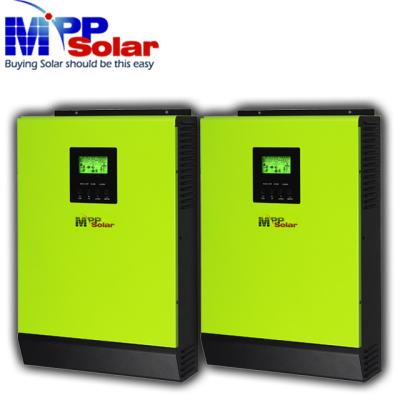 China Split phase 110v 220v hybrid solar inverter 4800w mppt 24v + 80A solar charger + battery charger (HT LV2424*PC 2) 468*295*120m for sale