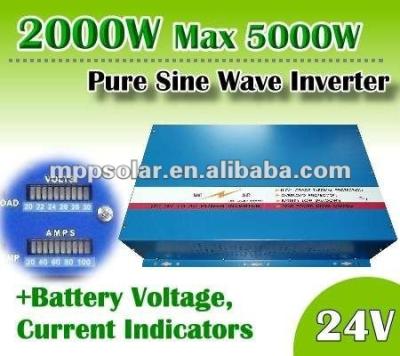 China 2000w Pure Sine Wave Power Inverter Off Grid 24V Inverter 510*320*125mm for sale