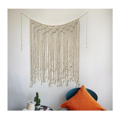 China Macrame Morocco Style Art Tapestry Home Decor Wall Hanging Minimalist Handmade Woven Wall Decor for sale