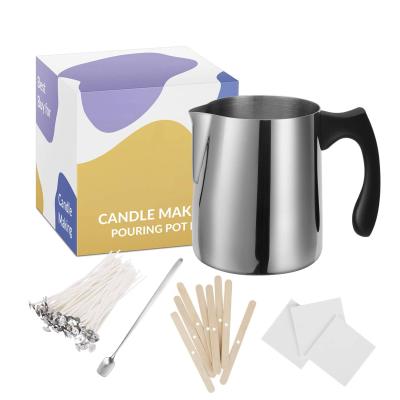 China Hot Sale Punk Wholesale Factory Luxury Scented Soy Wax Supplies Diy Candle Making Kit Set Full Beginner for sale