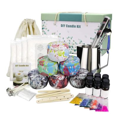 China Full Set Soy Punk Wax Make Your Own Complete DIY Candle Making Kit Set Creative Gift for sale