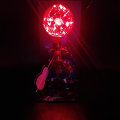 China Cartoon Toy Creative Anime Night Light LED Table Lamp Handmade Creative Luminous Naruto Toy for sale