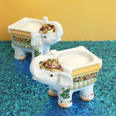 China China New Arrival Candlestick Resin Candle Holder Elephant Candle Holder for sale