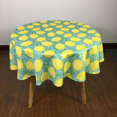 Chine Spring Waterproof Cheap Luminous Lemon Waterproof Outdoor Tablecloth For Party à vendre