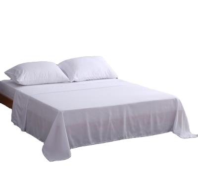 China Polyester 90gsm White Brushed 100% Microfiber Nondisposable 4pcs Per Bedding Set / Sheet Set for sale