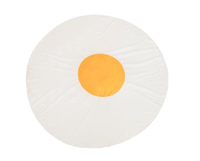 China White And Egg Yolk Blanket Anti Static Funny Flannel Printed Blanket zu verkaufen