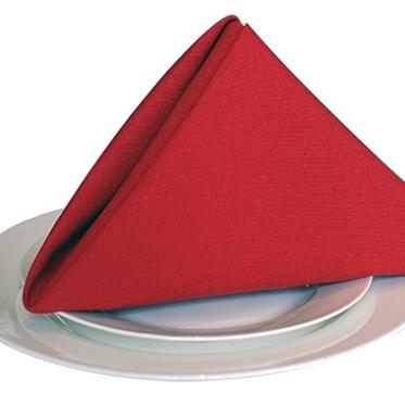 Chine Polyester Christmas Disposable Red Spun Dinner Napkin For Home Parties à vendre