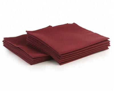 Chine Disposable 100% Polyester Wedding Dinner Napkin High Quality Spun Red Table Napkins For Restaurant à vendre