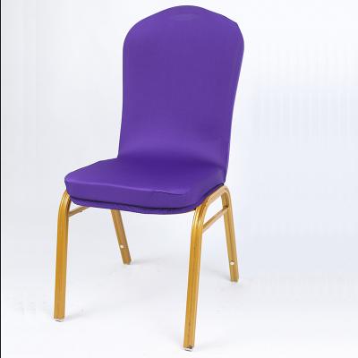 China Washable Cheapest Arched Banquet Chair Cover Wedding Spandex Flat Chair Cover for sale