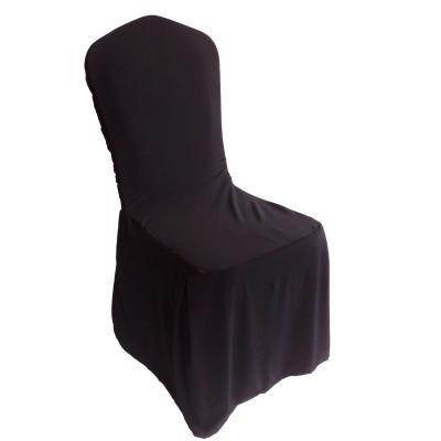 China Single Hot Sale Poly Jersey Banquet Chair Cover Polyester Chair Cover zu verkaufen