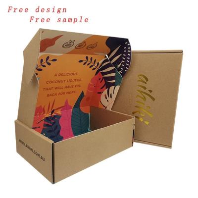 China Factory Wholesale Color Printing Recycled Paper Boxes Packaging Materials Boxes Ad Box for sale