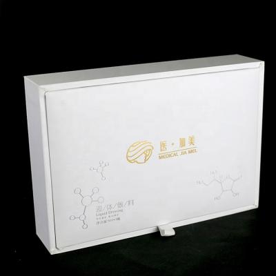 China Recycled Materials Luxury White Wooden Box Custom Wooden Box For Gift Wooden Box With Lid for sale