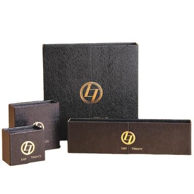 China Recycled Materials Customized Luxury Black Art Paper Double Open Cardboard Magnet Gift Box Jewelry Box for sale