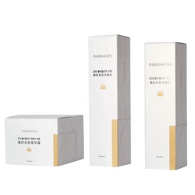 China Recycled Materials Customized Skin Care Product Packaging Box 350g Card Printing Luxury White Color Box for sale