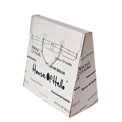 China Wholesale Custom Paper Gift Box Reused Logo Portable Packing Box Custom Materials for sale