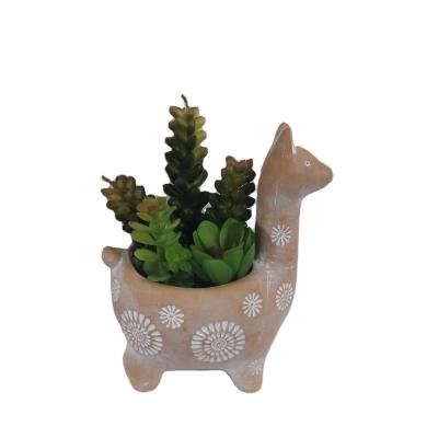 China Europe Small Shape Combination Snail Shape Red Animal Succulent Planter Europe Pottery Ceramic Flower Pots for sale